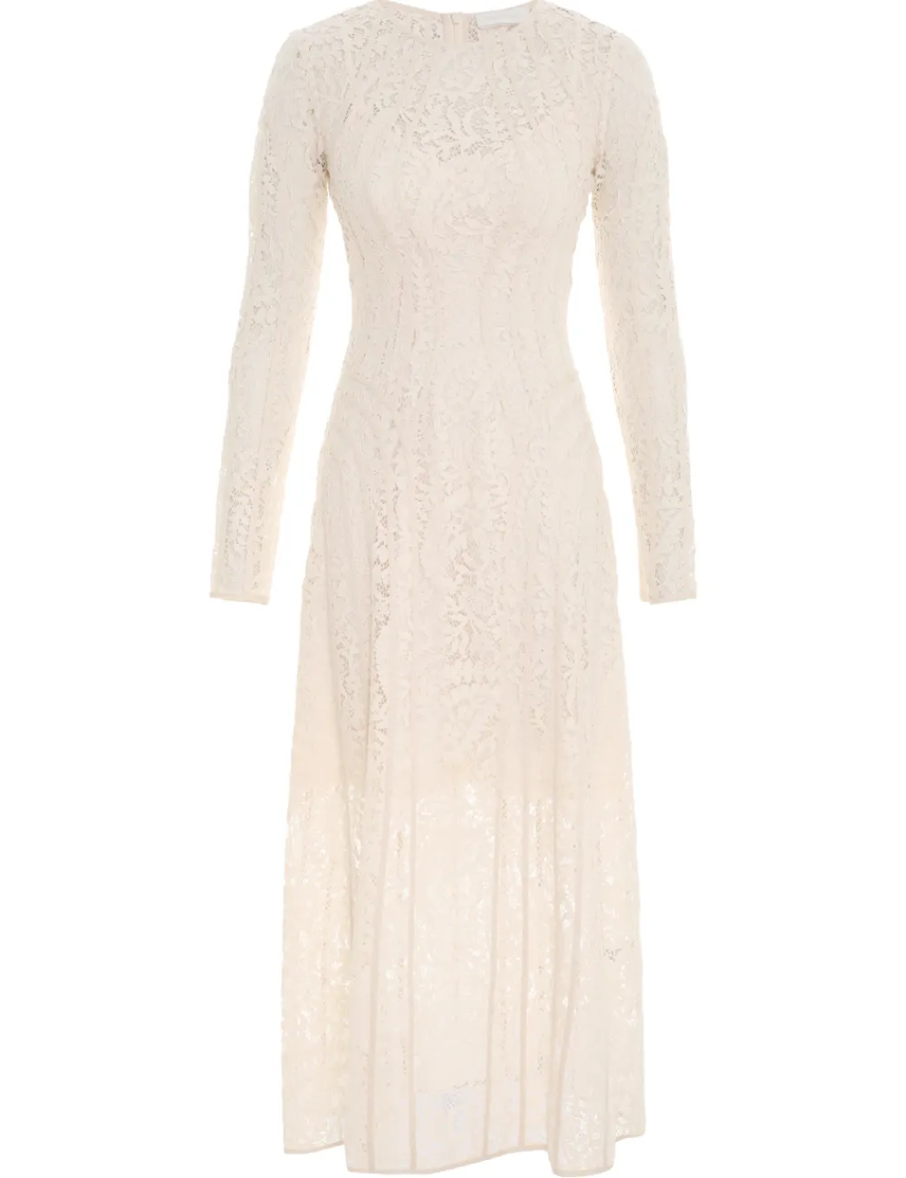 ZIMMERMANN Devi Panelled Lace Midi Dress-Women Dresses & Coverups