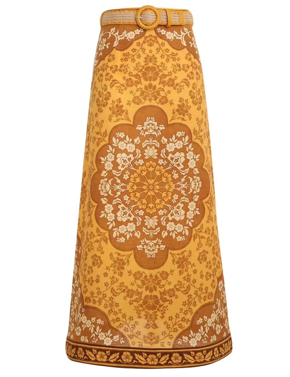 ZIMMERMANN Raie Column Skirt-Women Clothing