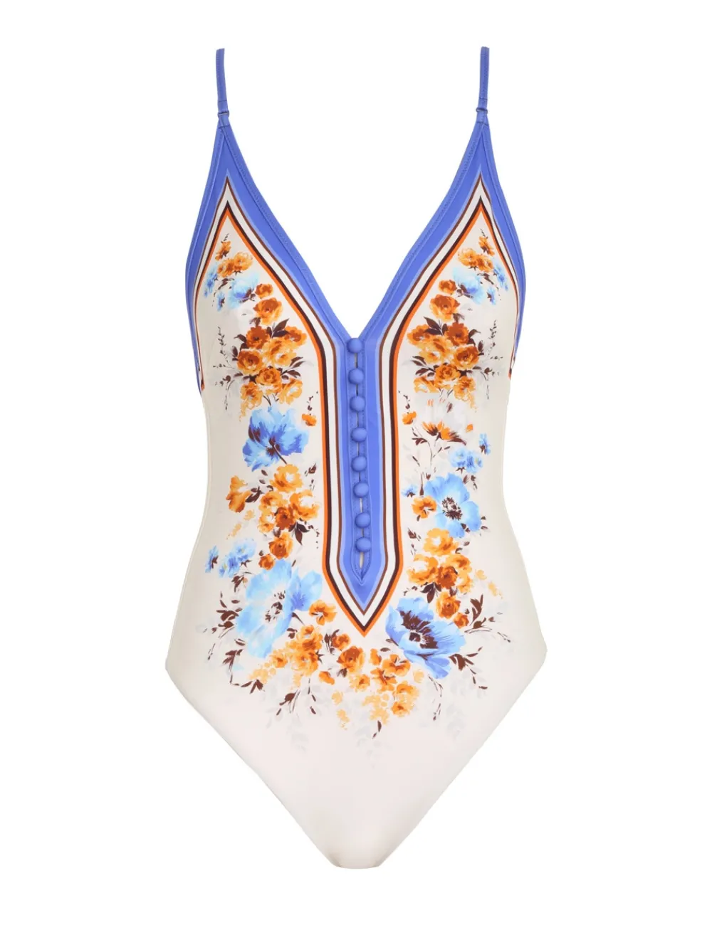 ZIMMERMANN Halcyon Button Plunge 1Pc-Women One Pieces