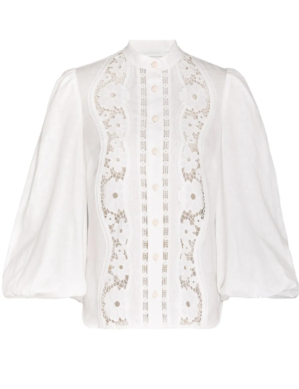 ZIMMERMANN Halcyon Broderie Shirt-Women Tops