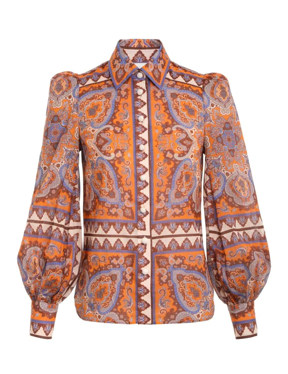 ZIMMERMANN Halcyon Blouson Blouse-Women Tops