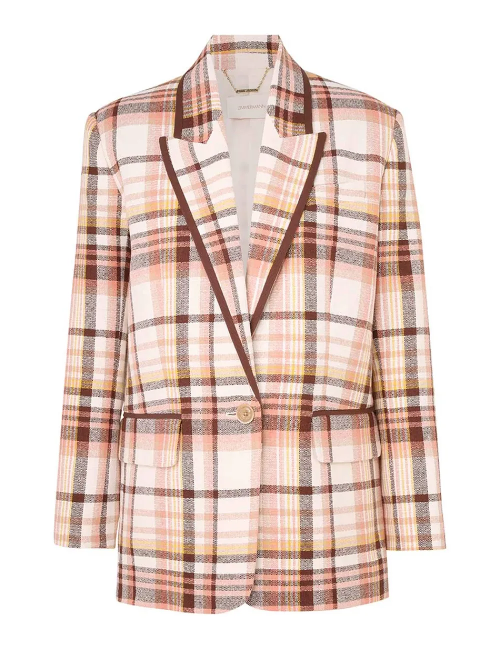 ZIMMERMANN Matchmaker Check Jacket-Women Jackets & Coats