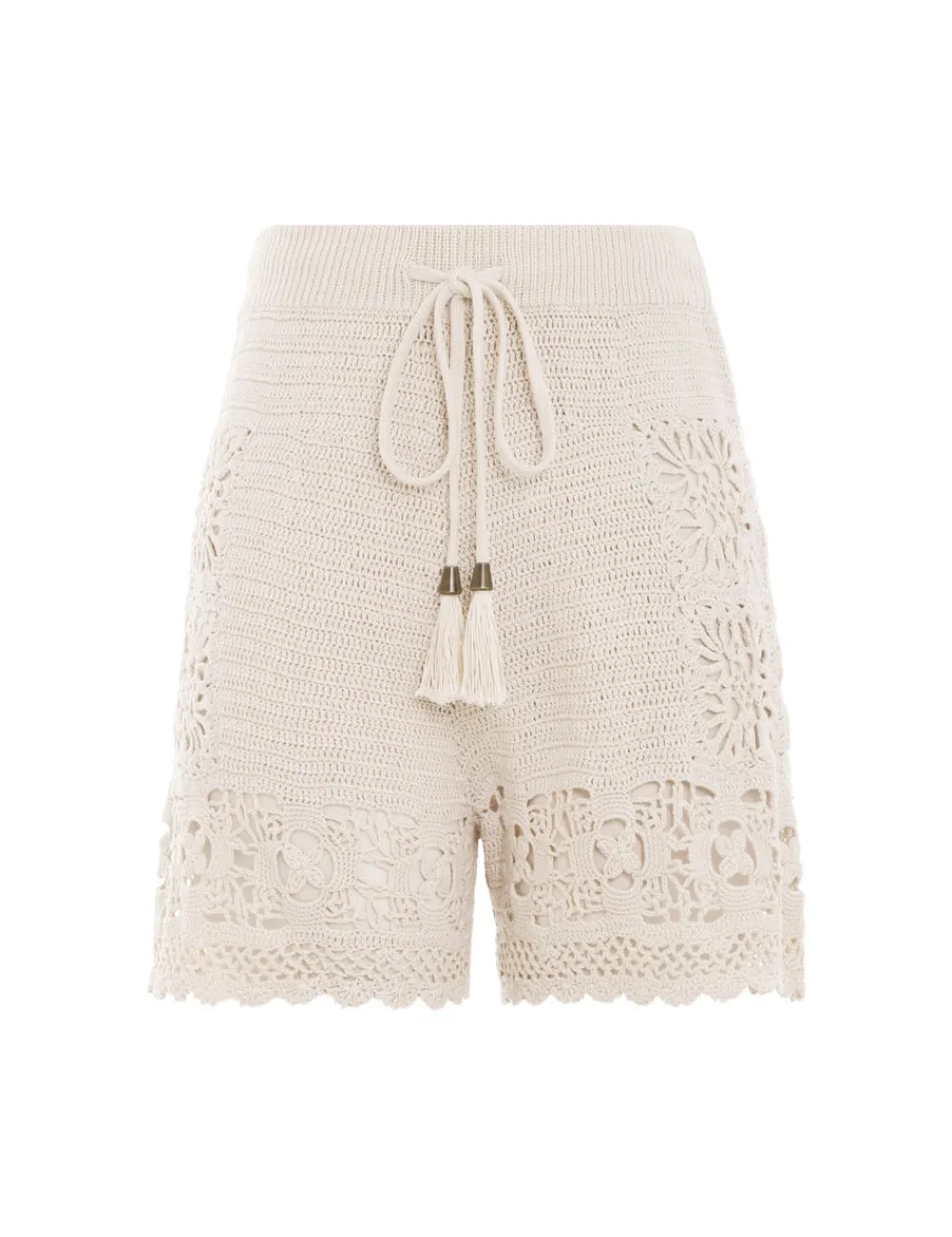 ZIMMERMANN Chintz Hand Crochet Shorts-Women Shorts & Pants