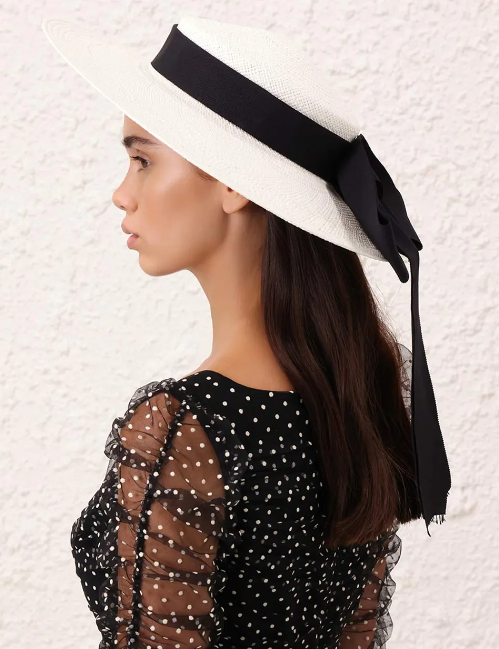 ZIMMERMANN Straw Boater-Women Hats