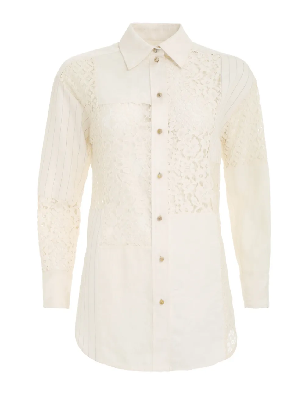 ZIMMERMANN Luminosity Patch Lace Shirt-Women Luminosity