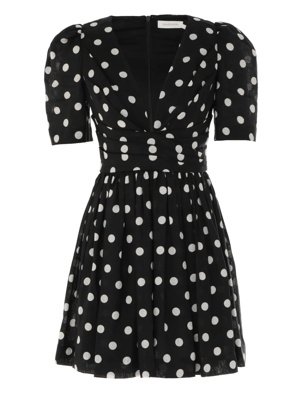 ZIMMERMANN V Neck Mini Dress-Women Clothing