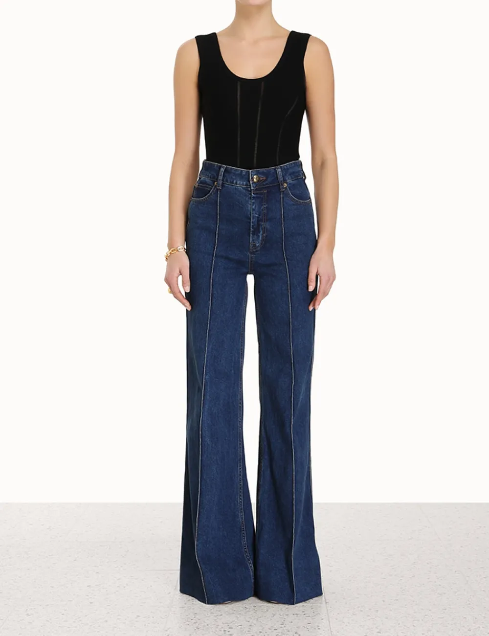 ZIMMERMANN Luminosity Knit Panelled Tank-Women Luminosity