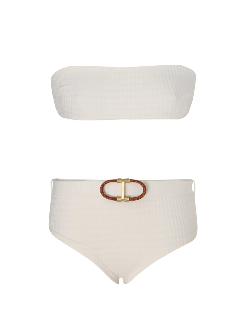 ZIMMERMANN Alight Textured Boyleg Bikini-Women Bikinis