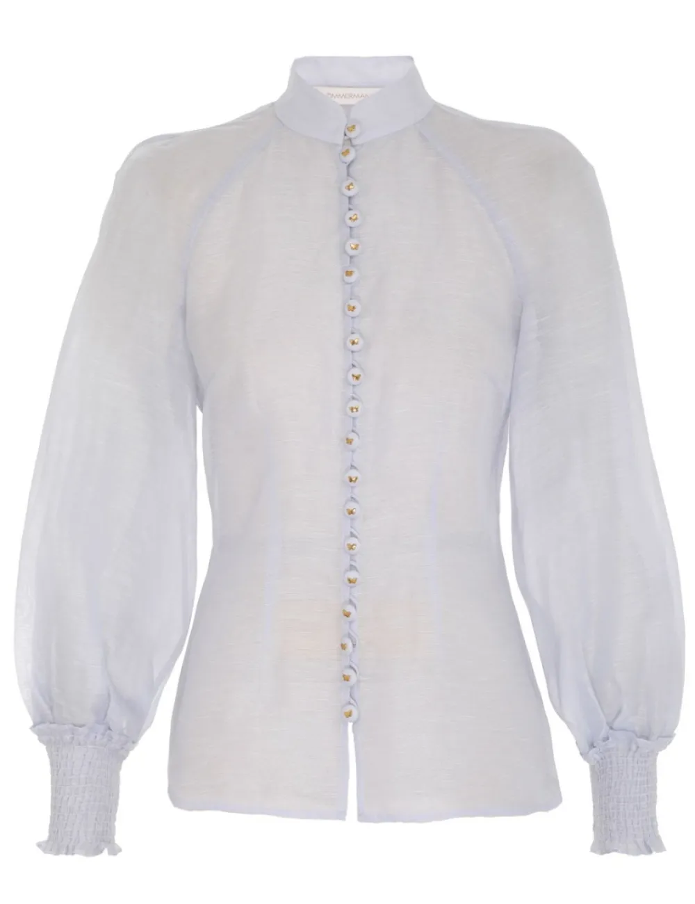 ZIMMERMANN Luminosity Lantern Blouse-Women In Denim