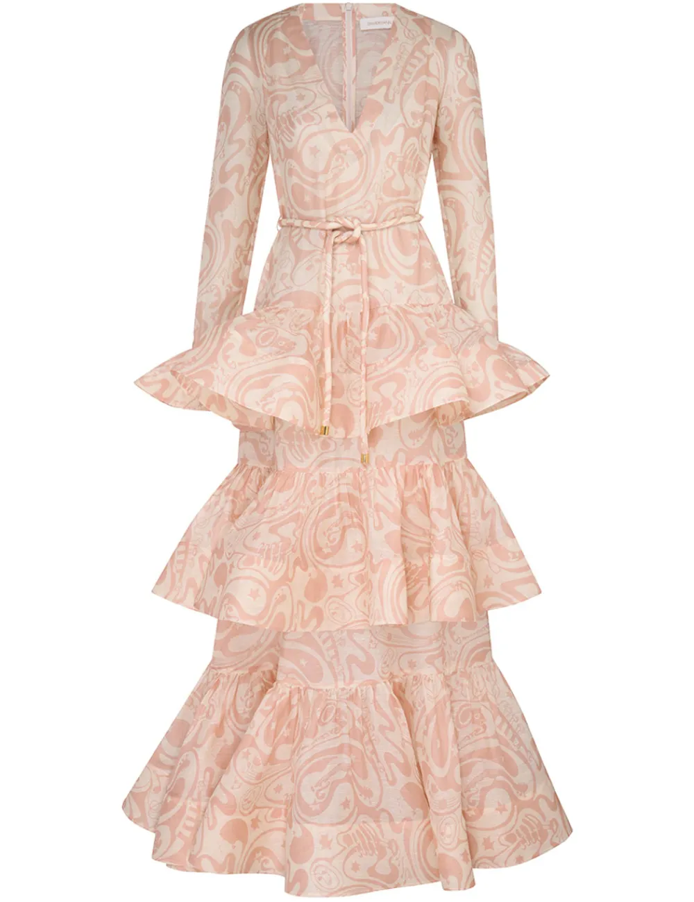 ZIMMERMANN Matchmaker V Neck Gown-Women Dresses