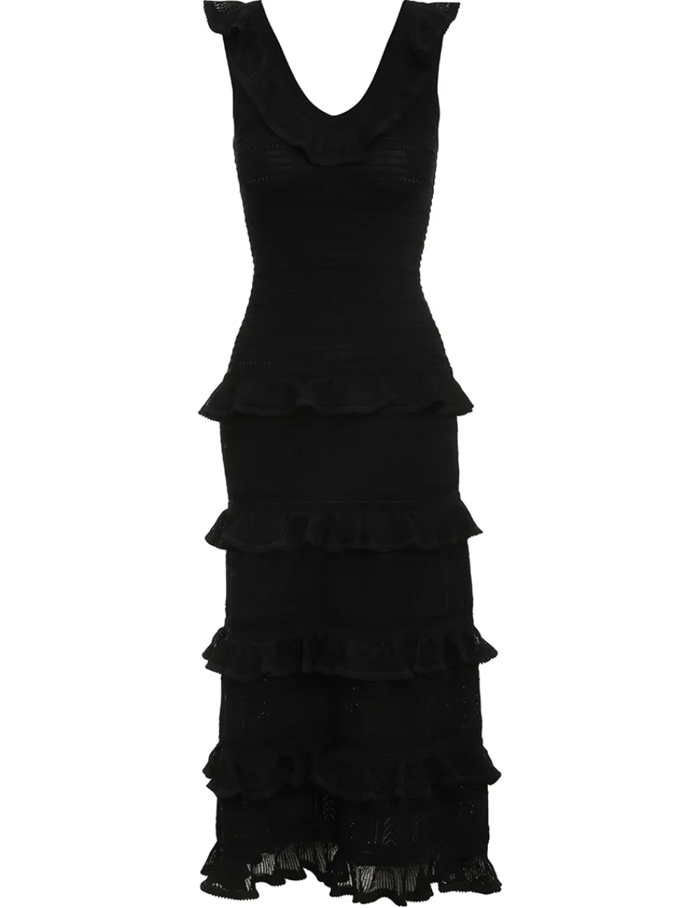 ZIMMERMANN Luminosity Ruffle Tank Dress-Women Knitwear