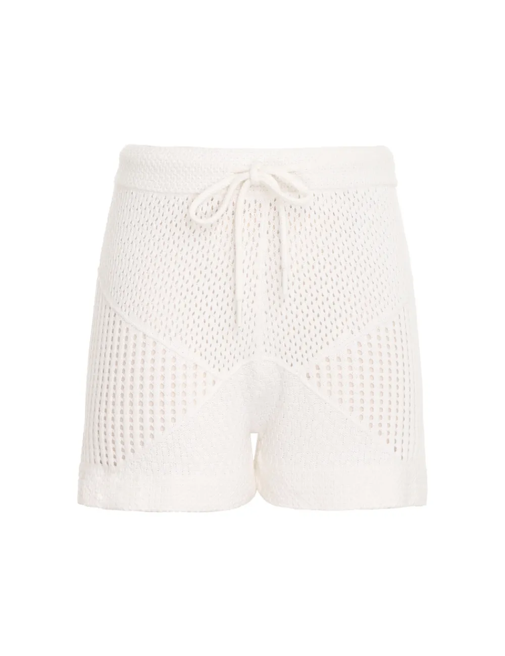 ZIMMERMANN Raie Mesh Knit Shorts-Women Clothing