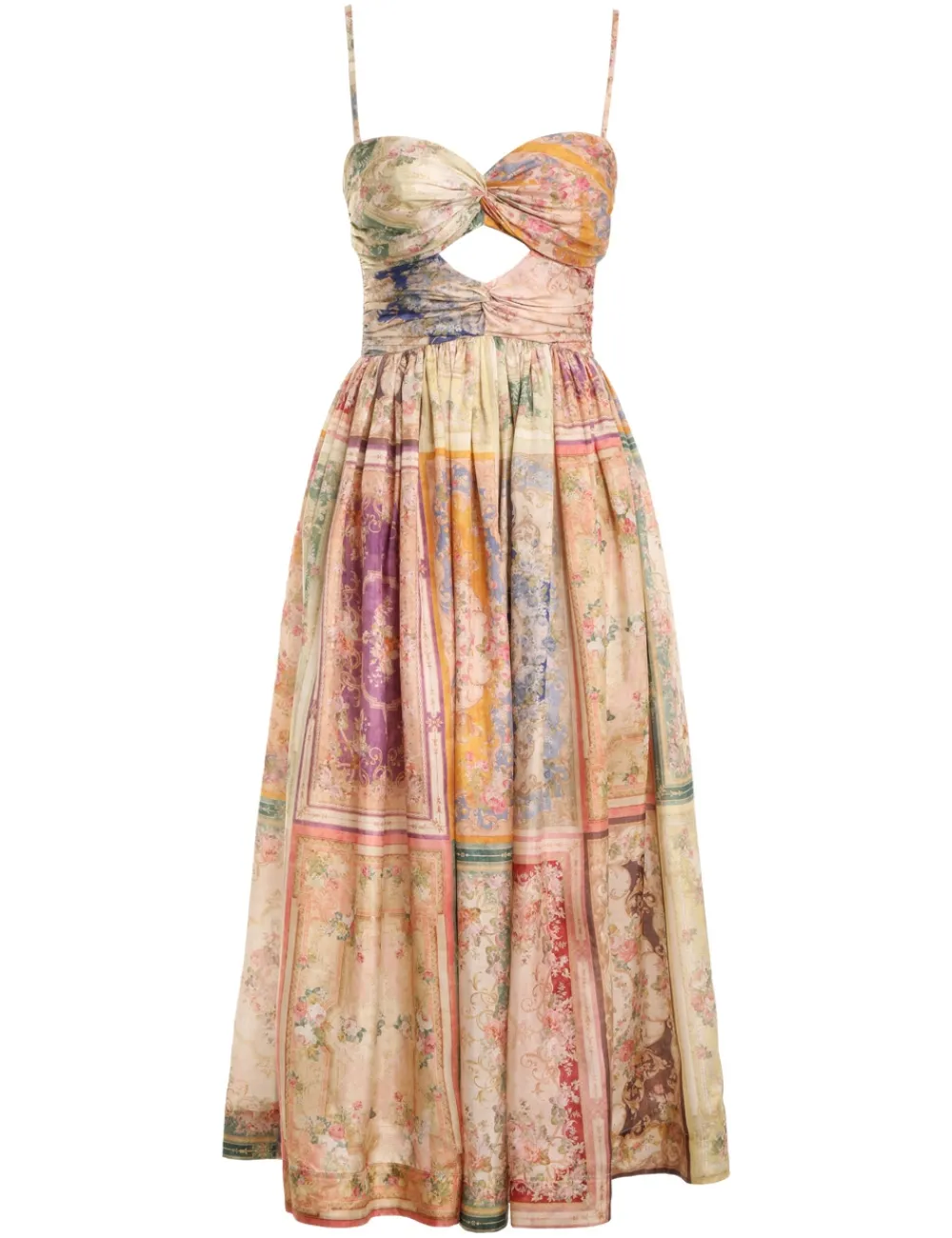 ZIMMERMANN August Tie Front Midi Dress-Women Dresses & Coverups