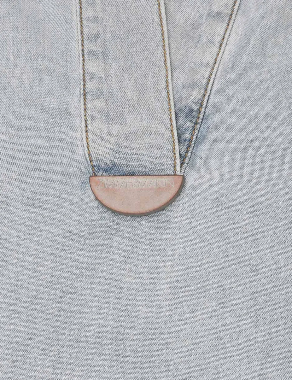 ZIMMERMANN August Denim Tunic Dress-Women Denim