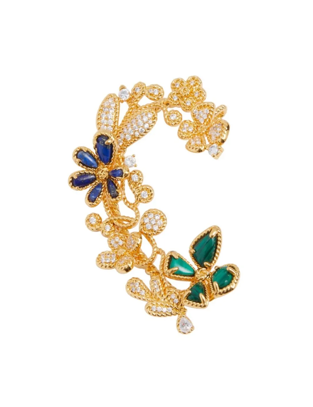 ZIMMERMANN Twisted Wire Flower Ear Cuff-Women Jewellery