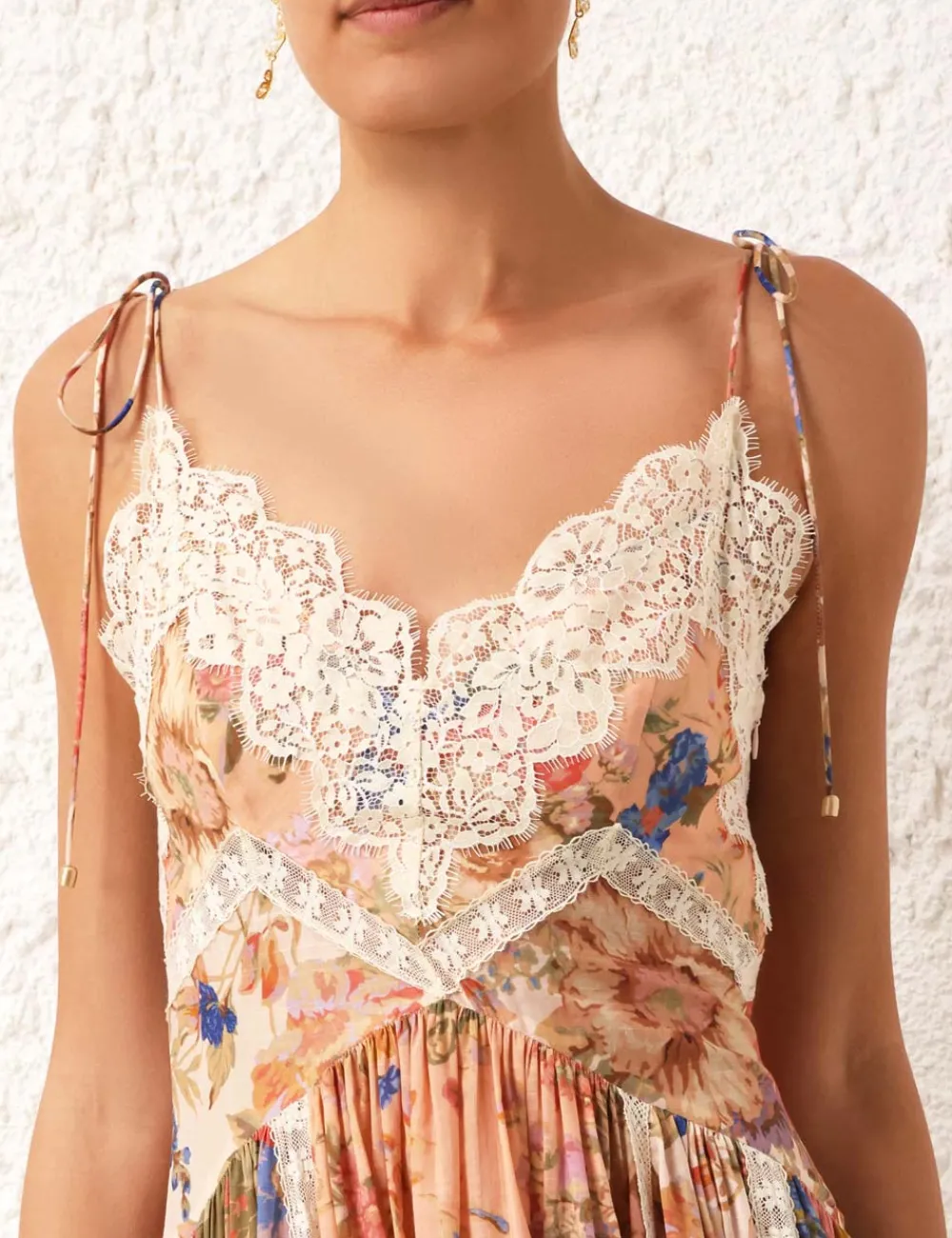 ZIMMERMANN August Asymmetric Slip Dress-Women Clothing