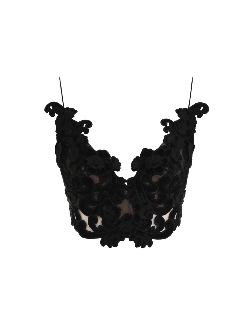 ZIMMERMANN Sensory Velvet Lace Bodice-Women Luminosity