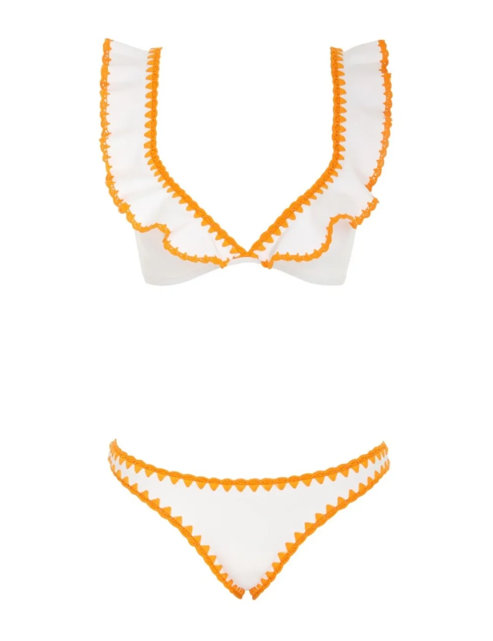ZIMMERMANN Halcyon Crochet Frill Bikini-Women Bikinis