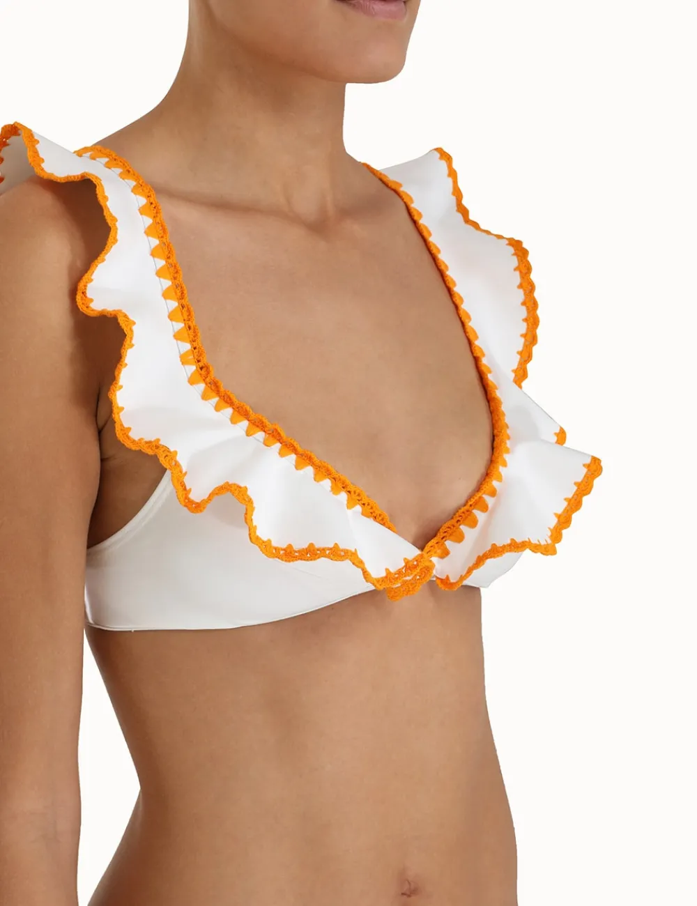 ZIMMERMANN Halcyon Crochet Frill Bikini-Women Bikinis