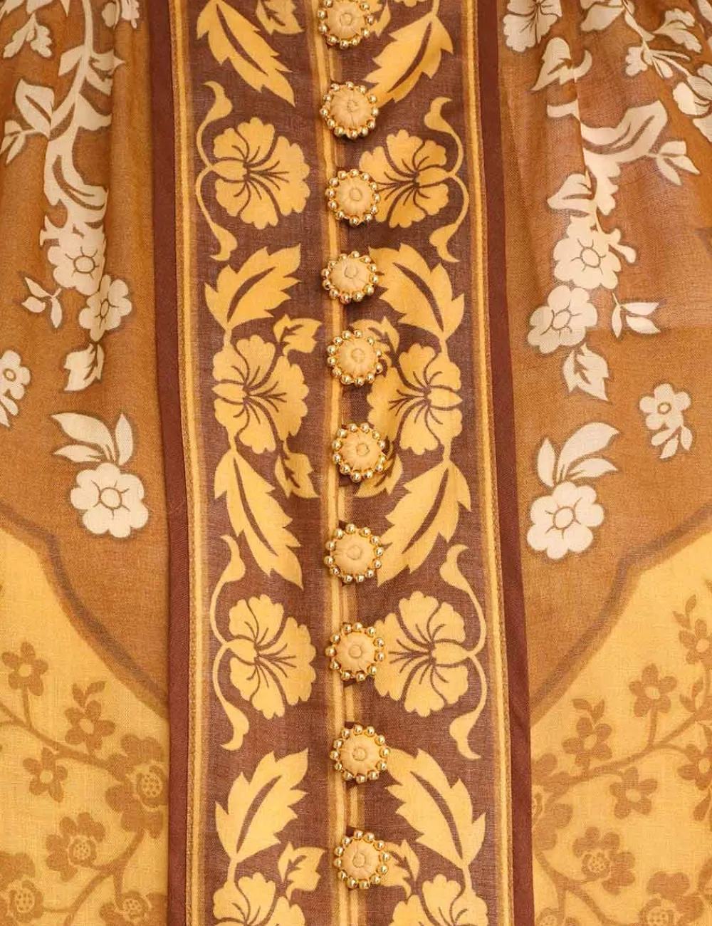 ZIMMERMANN Raie Short Sleeve Blouse-Women Tops