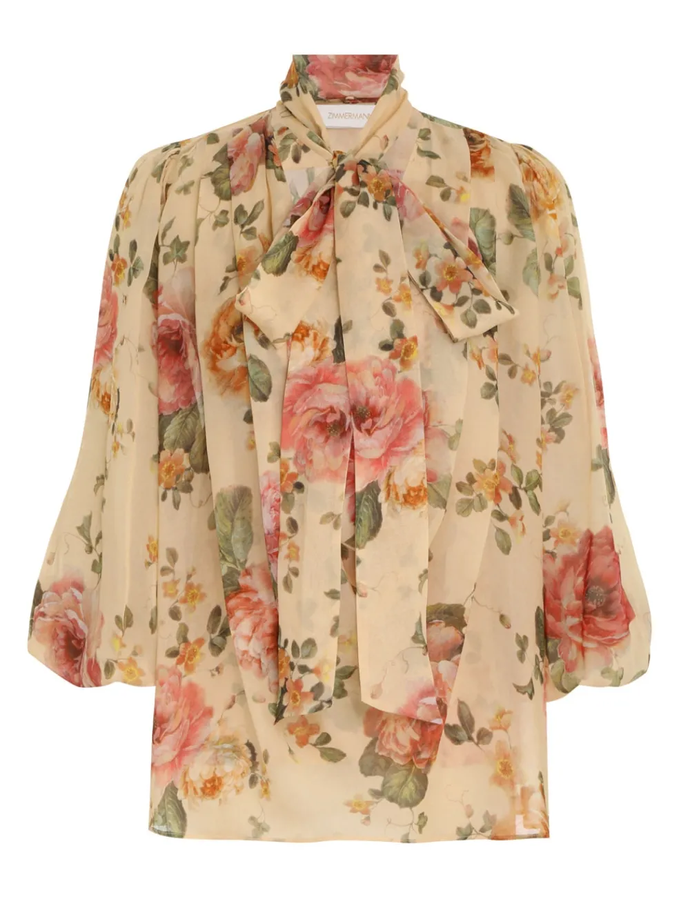 ZIMMERMANN Luminosity Billow Blouse-Women Tops