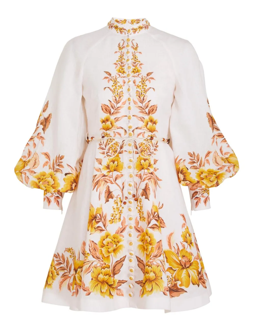 ZIMMERMANN Vacay Button Up Mini Dress-Women Dresses & Coverups