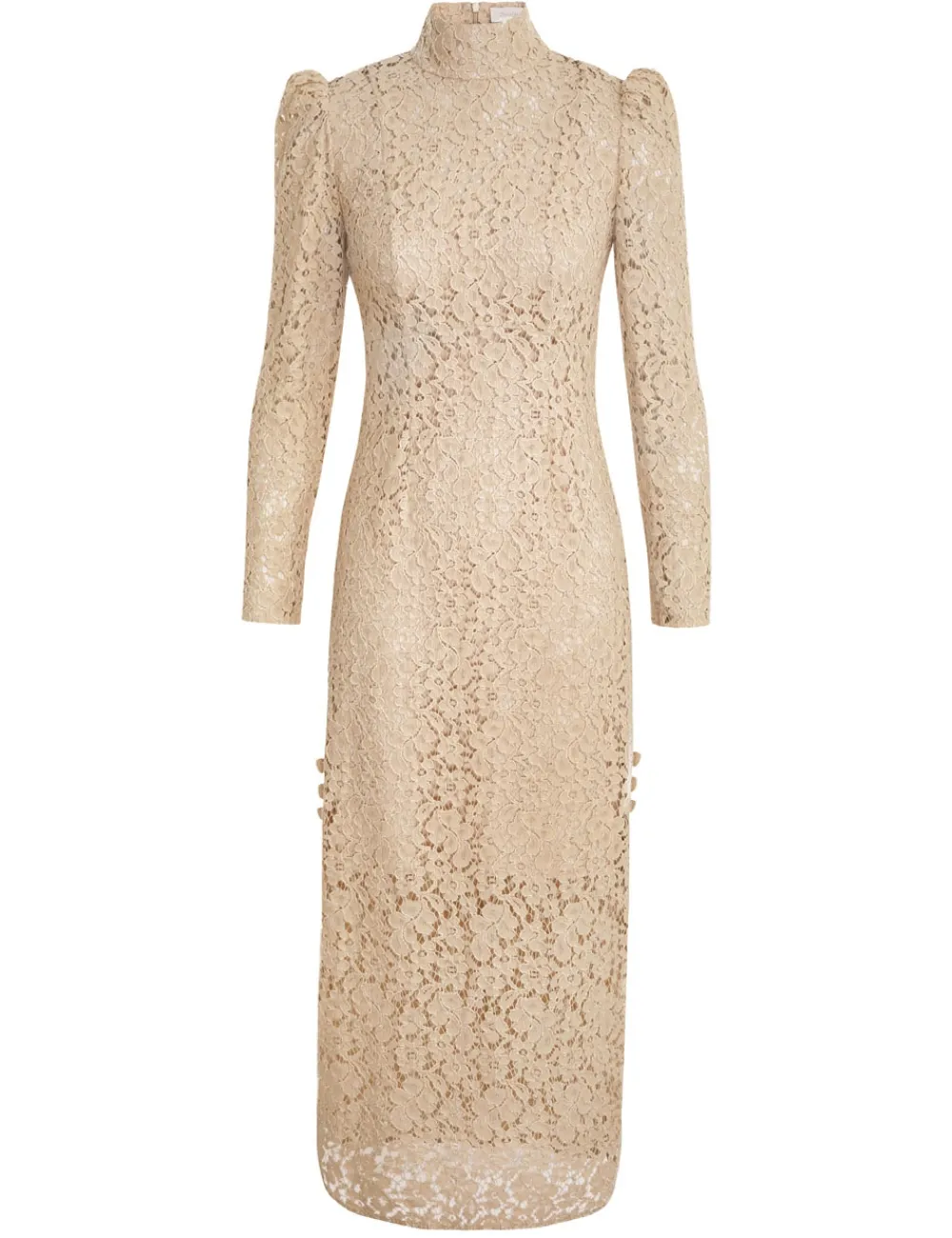 ZIMMERMANN Sensory Lace Midi Dress-Women Clothing