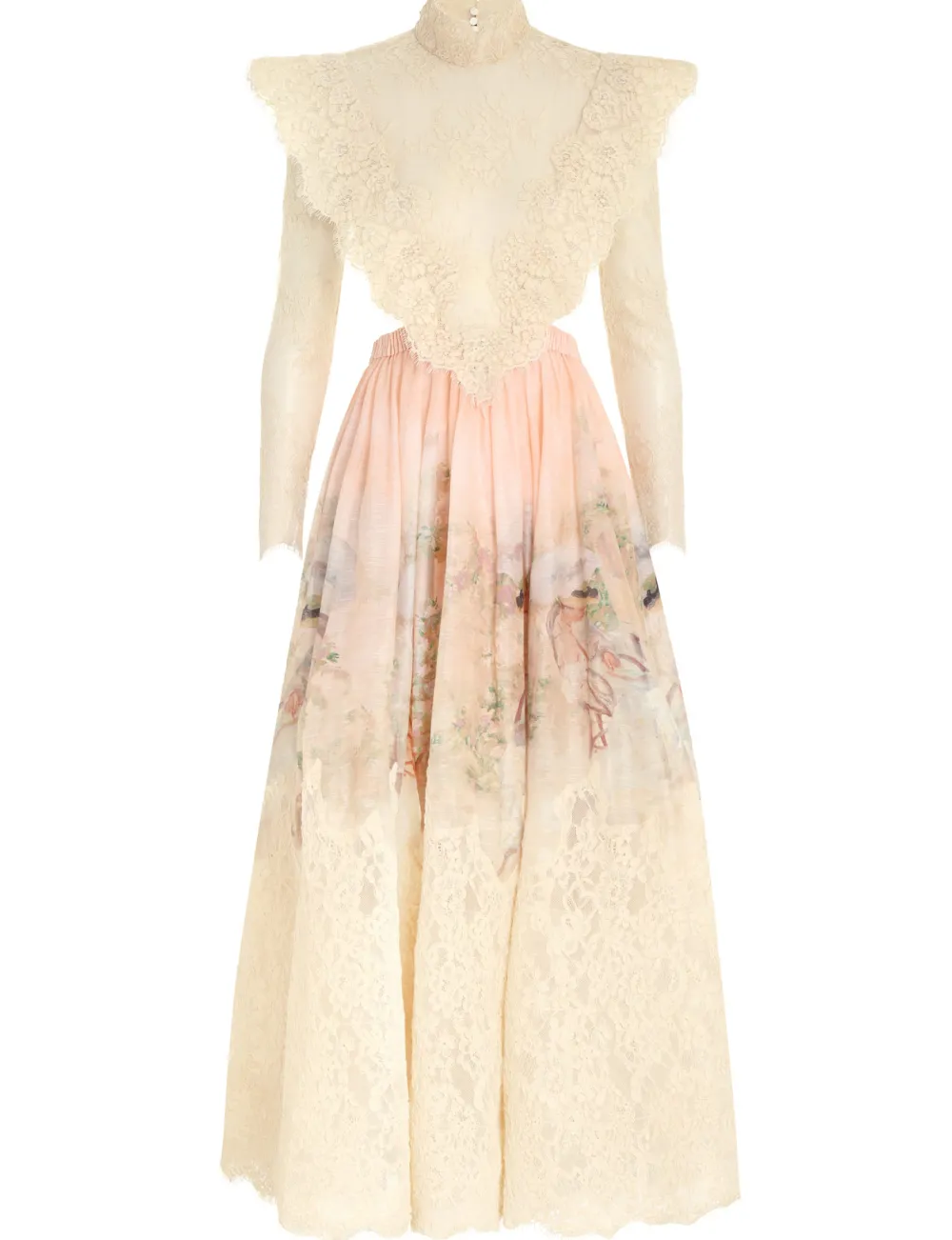 ZIMMERMANN Lyrical Corded Lace Gown-Women Clothing
