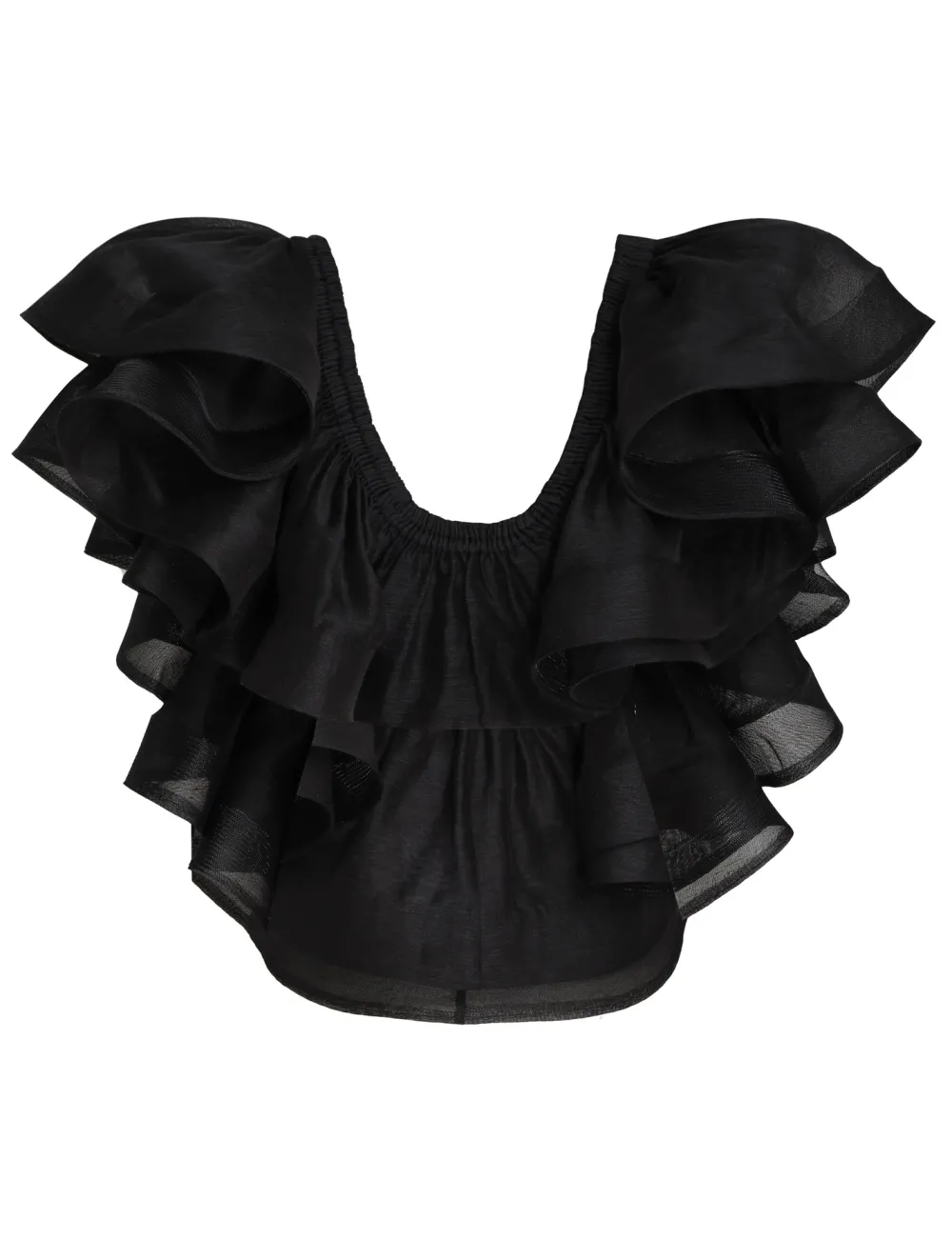 ZIMMERMANN Sensory Frill Bodice-Women Tops