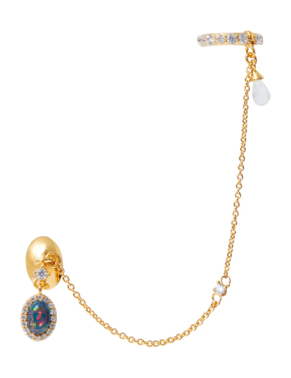 ZIMMERMANN Austral Draped Huggie-Women Accessories