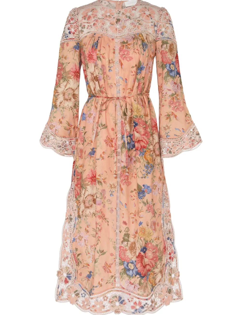 ZIMMERMANN August Broderie Midi Dress-Women Dresses & Coverups