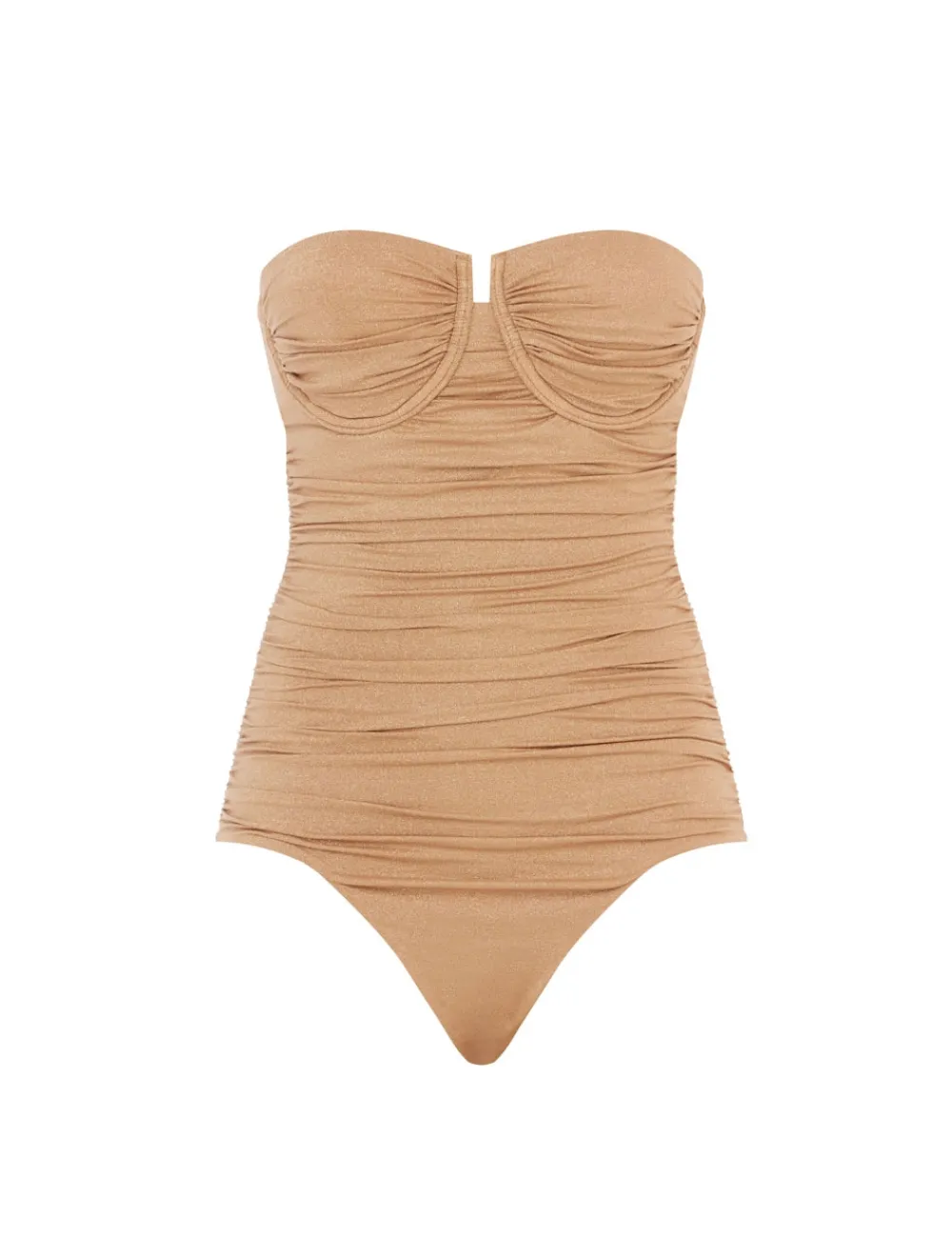 ZIMMERMANN Junie Lurex Gathered 1Pc-Women One Pieces