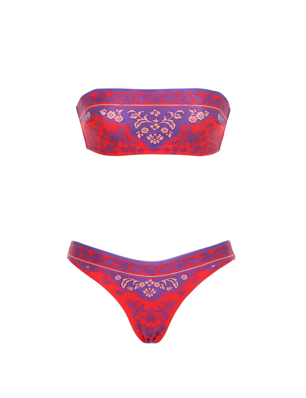 ZIMMERMANN Raie Placement Bandeau Bikini-Women Bikinis
