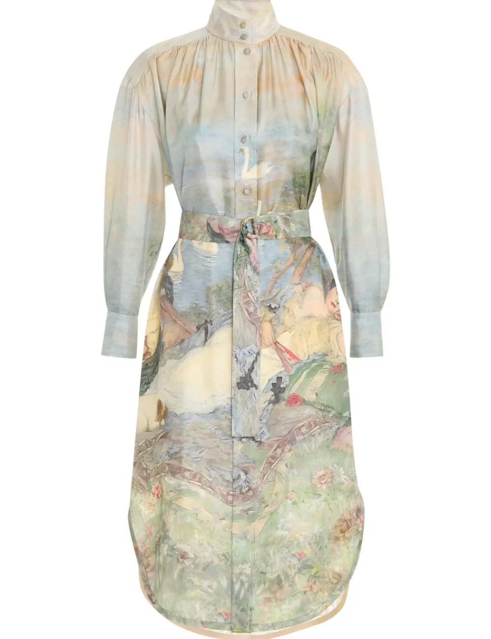 ZIMMERMANN Luminosity Twill Lace Dress-Women Clothing