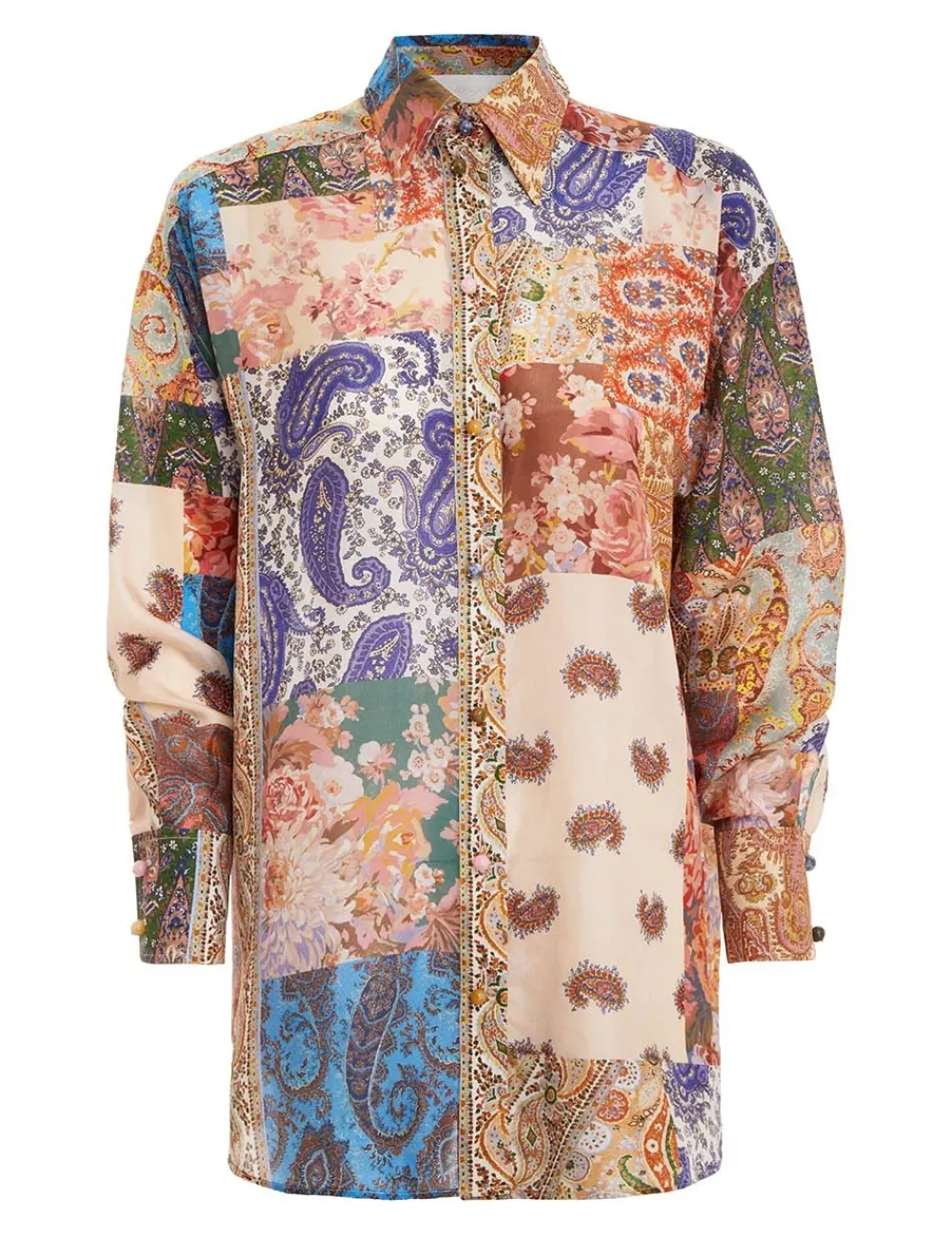 ZIMMERMANN Devi Manstyle Shirt-Women Tops