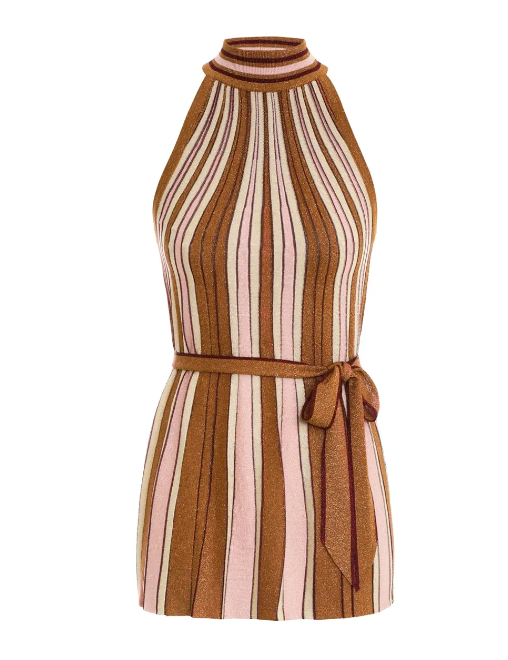 ZIMMERMANN Luminosity Lurex Halter Top-Women Clothing