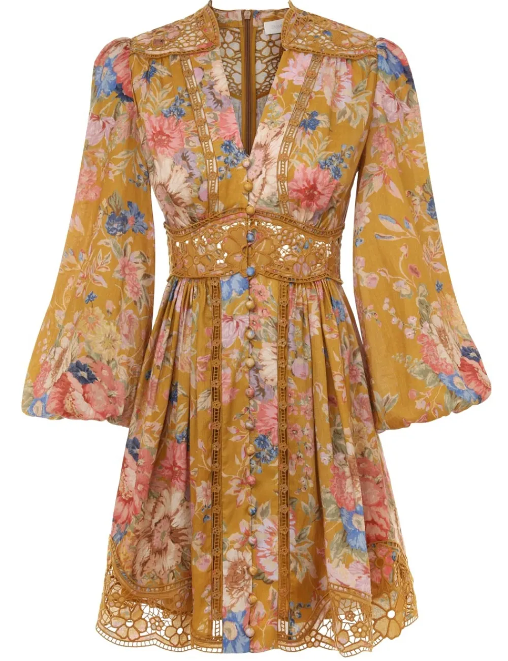 ZIMMERMANN August Plunge Mini Dress-Women Dresses & Coverups