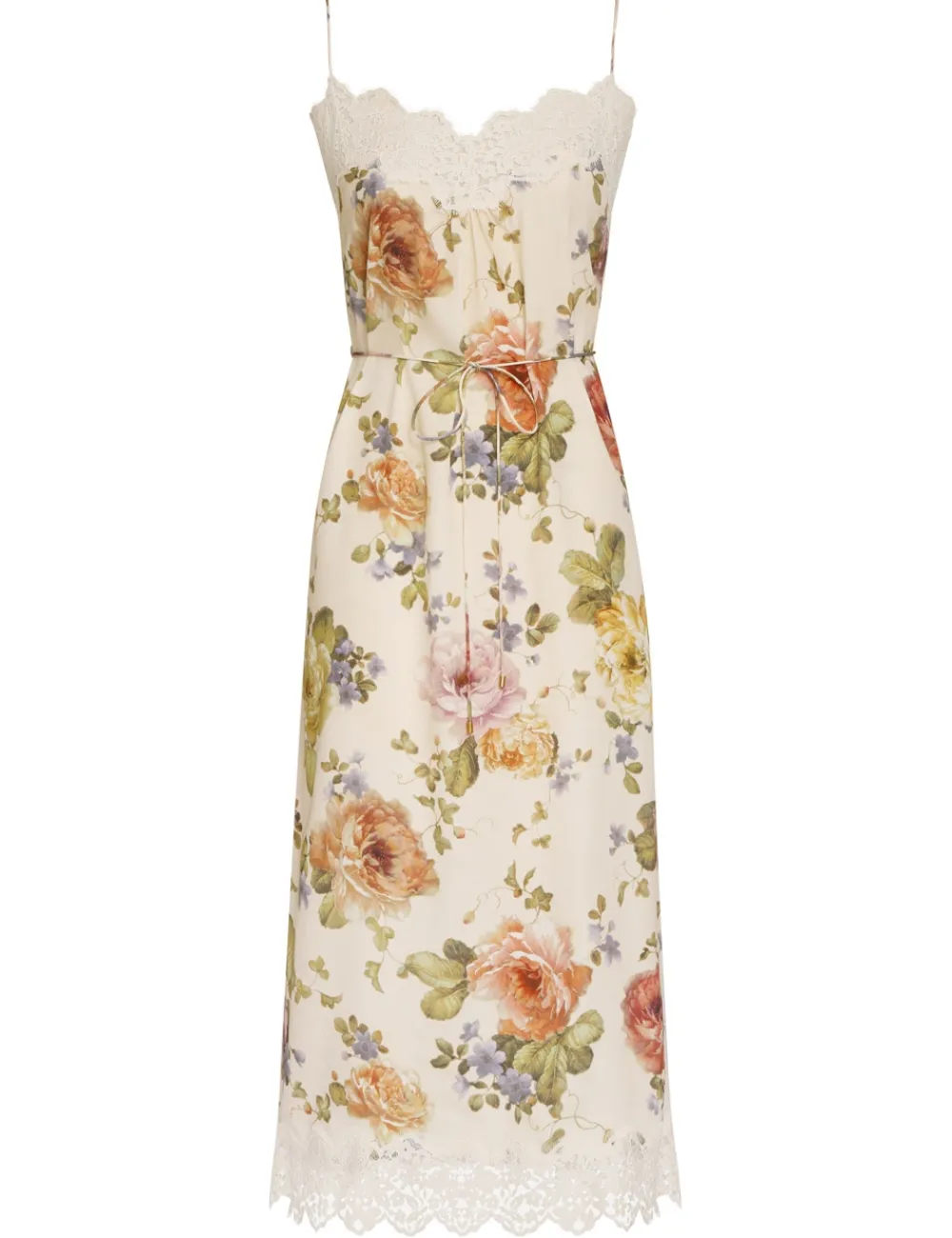 ZIMMERMANN Lace Panel Slip Midi-Women Clothing