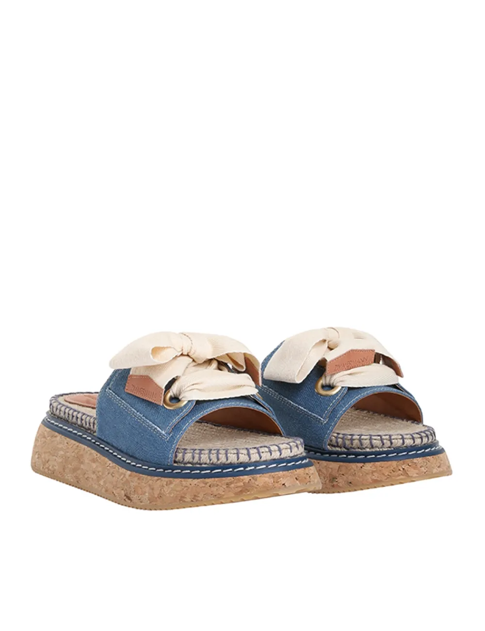 ZIMMERMANN Bow Flatform Espadrille-Women Accessories