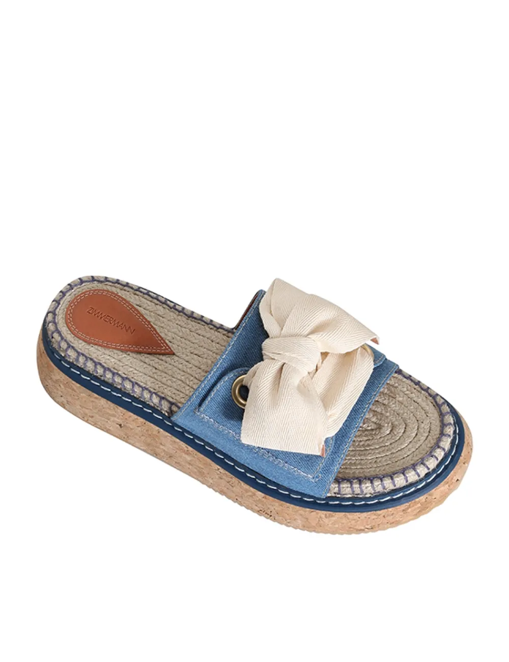 ZIMMERMANN Bow Flatform Espadrille-Women Accessories