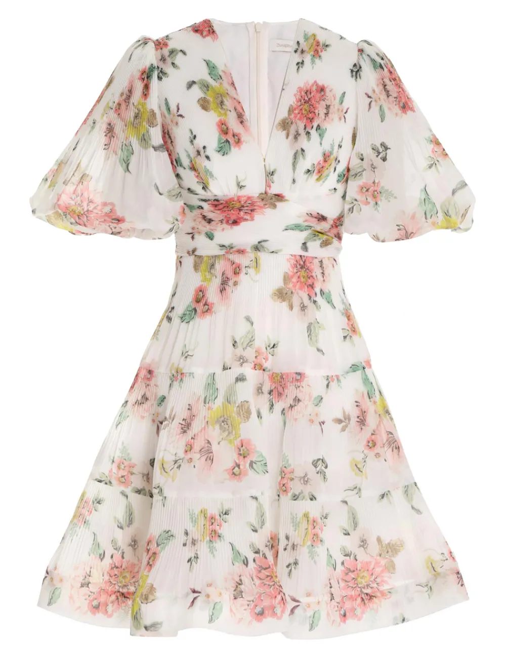 ZIMMERMANN Pleated Mini Dress-Women Dresses