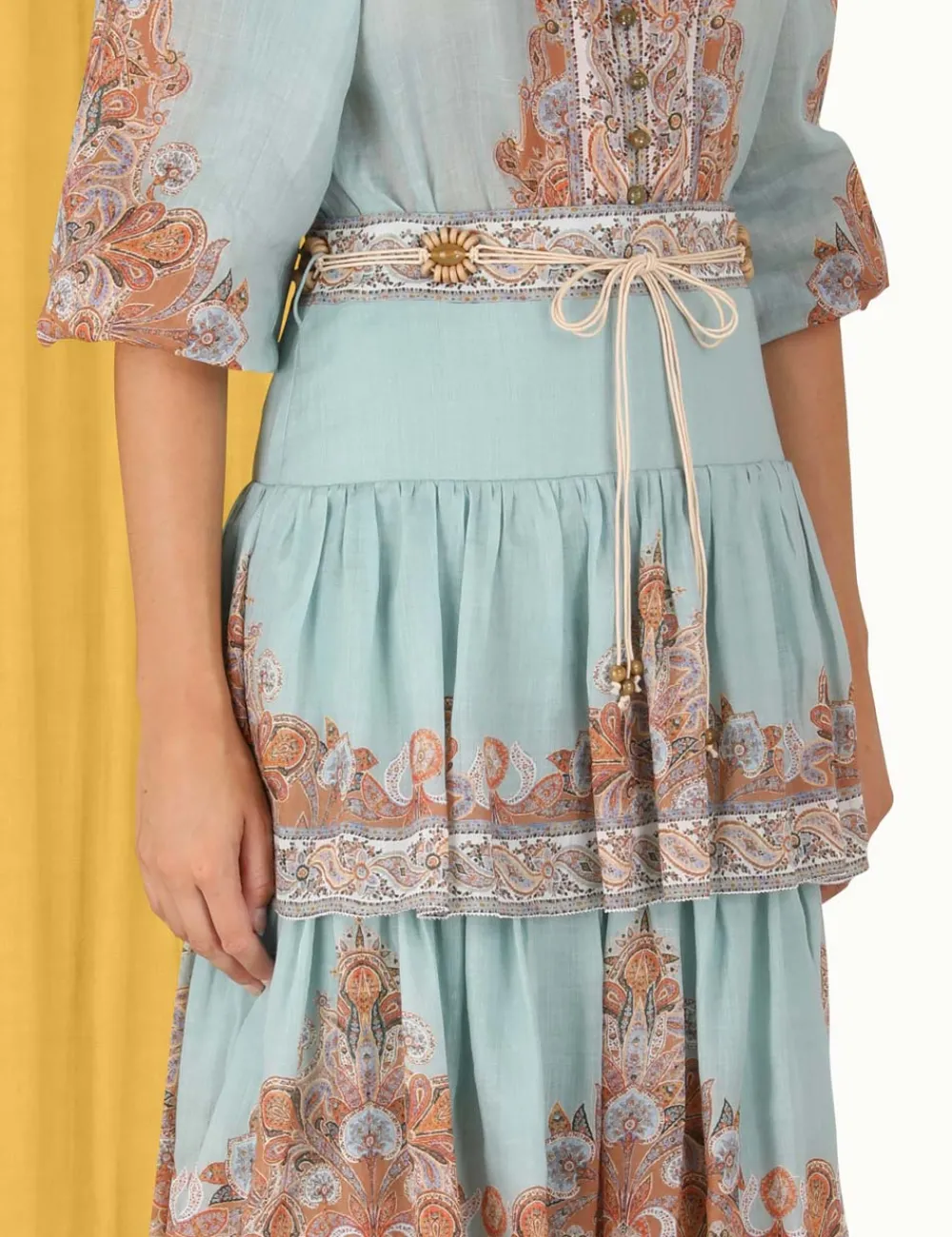 ZIMMERMANN Devi Tiered Skirt-Women Skirts