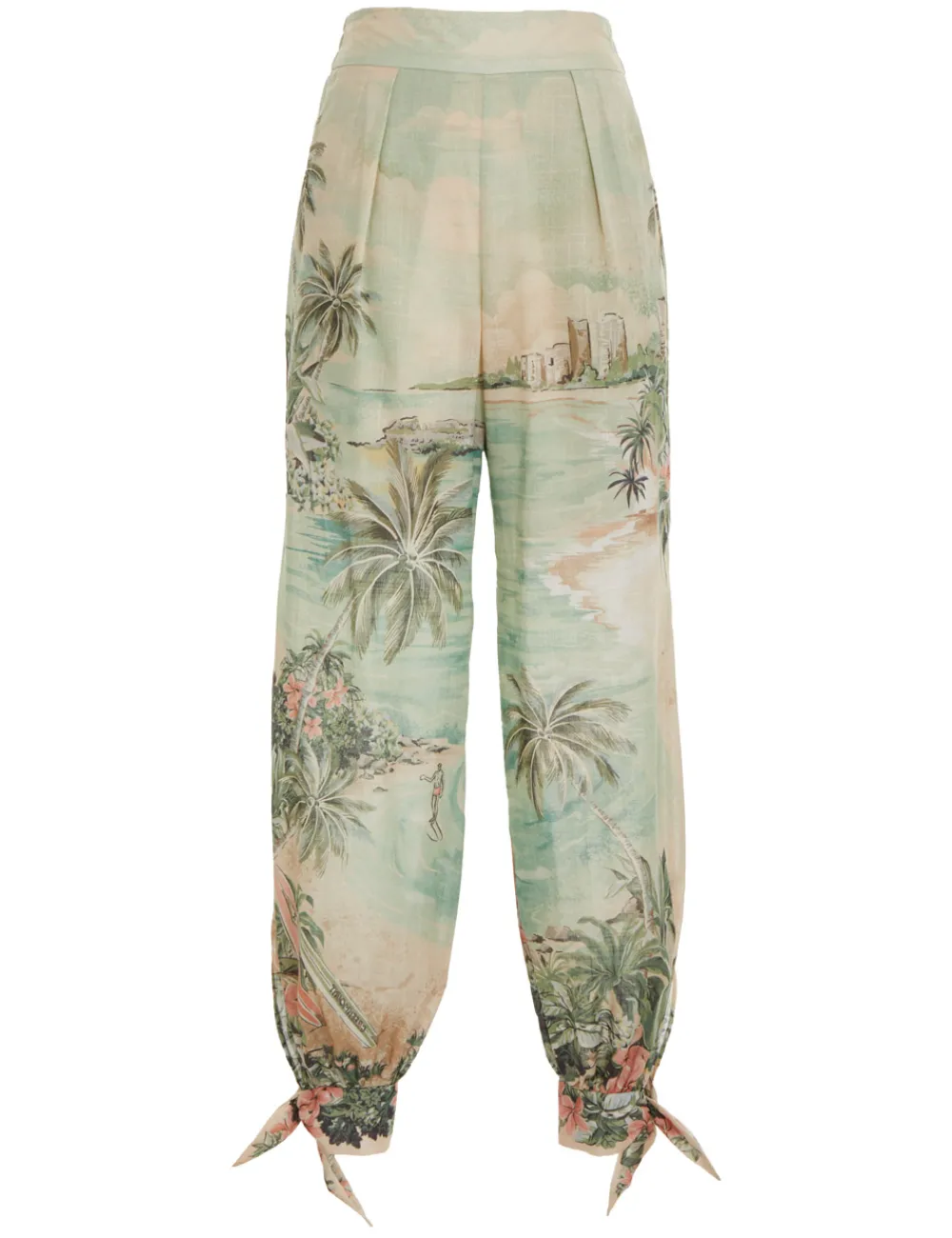 ZIMMERMANN Vacay Tied Track Pant-Women Clothing