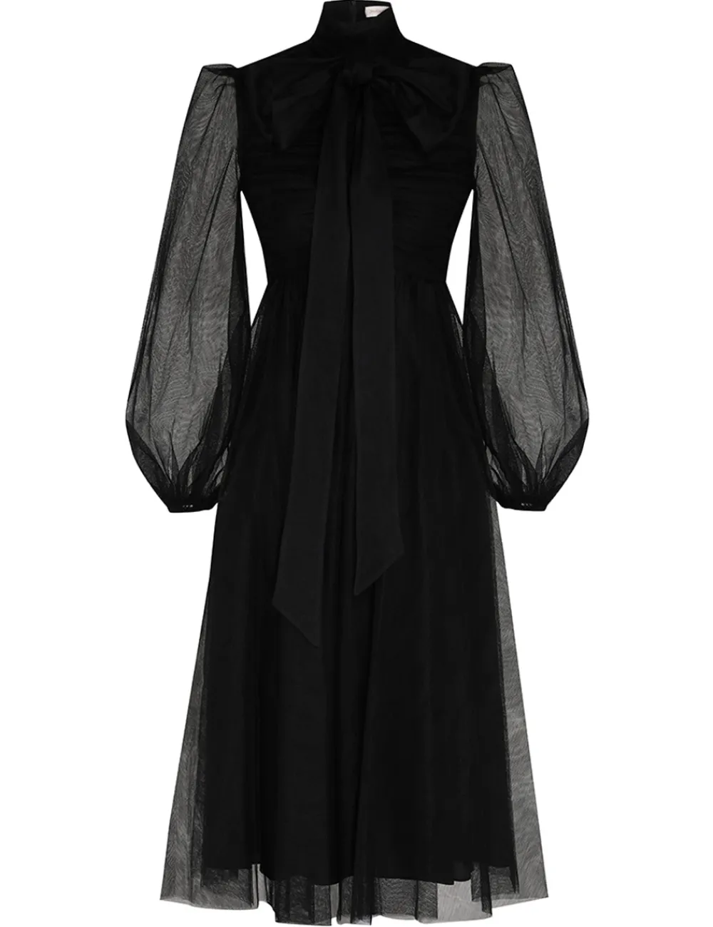 ZIMMERMANN Tulle Midi Dress-Women Dresses