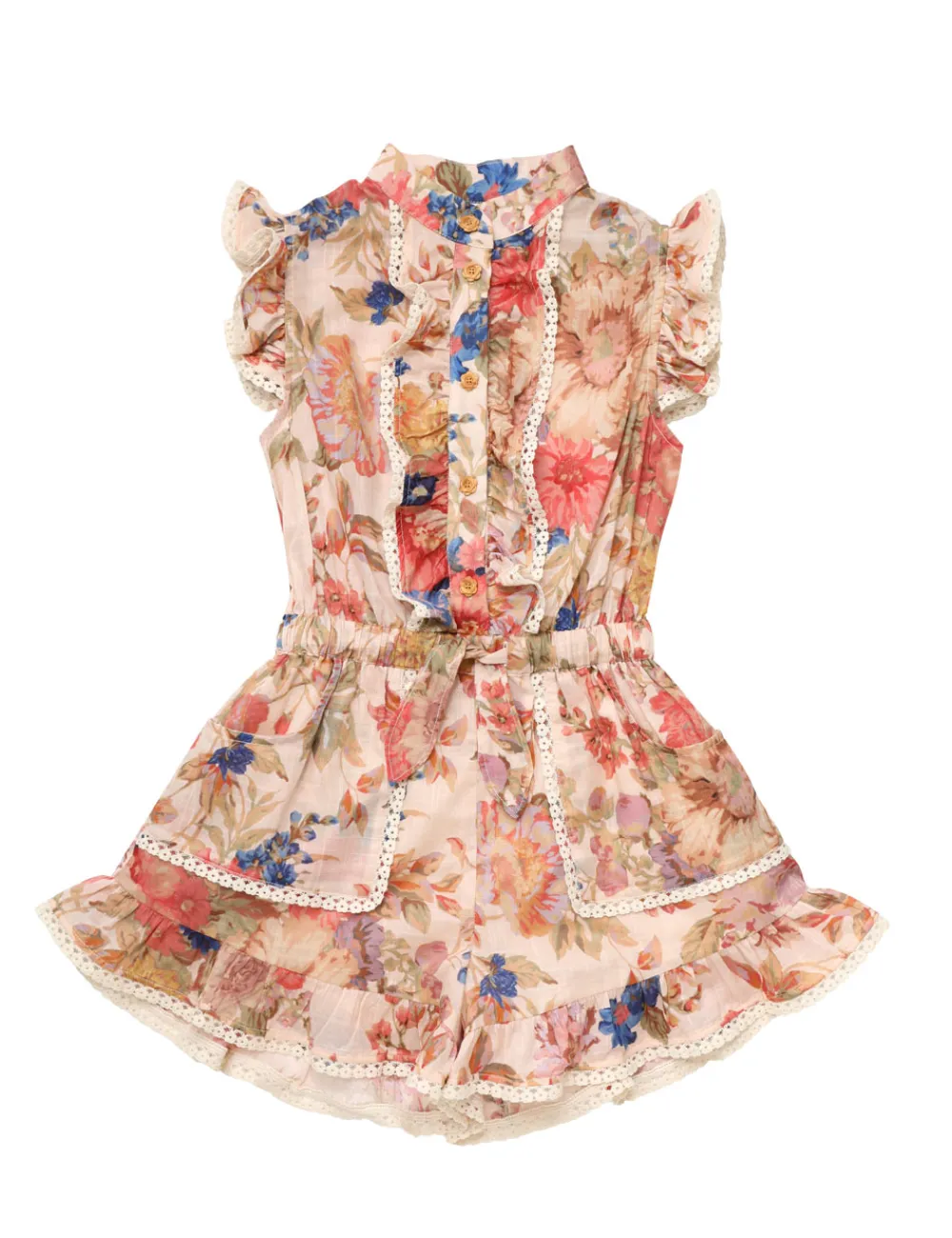 ZIMMERMANN August Frill Playsuit-Women Clothing