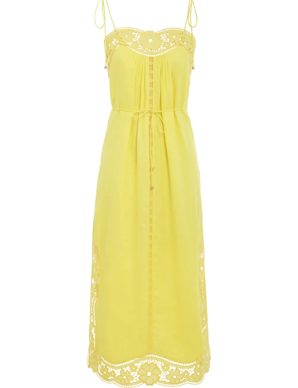 ZIMMERMANN Halcyon Broderie Slip Dress-Women Dresses & Coverups