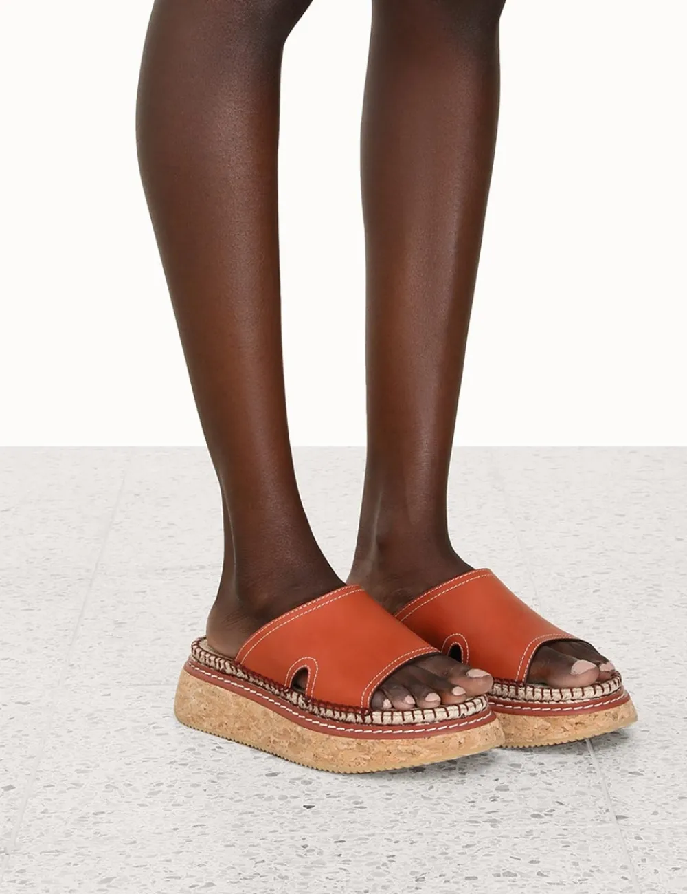 ZIMMERMANN Flatform Espadrille Slide-Women Shoes