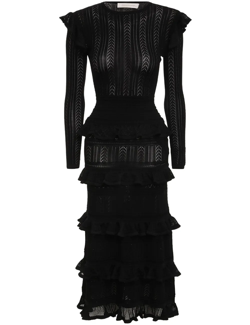 ZIMMERMANN Luminosity Ruffle Dress-Women Dresses