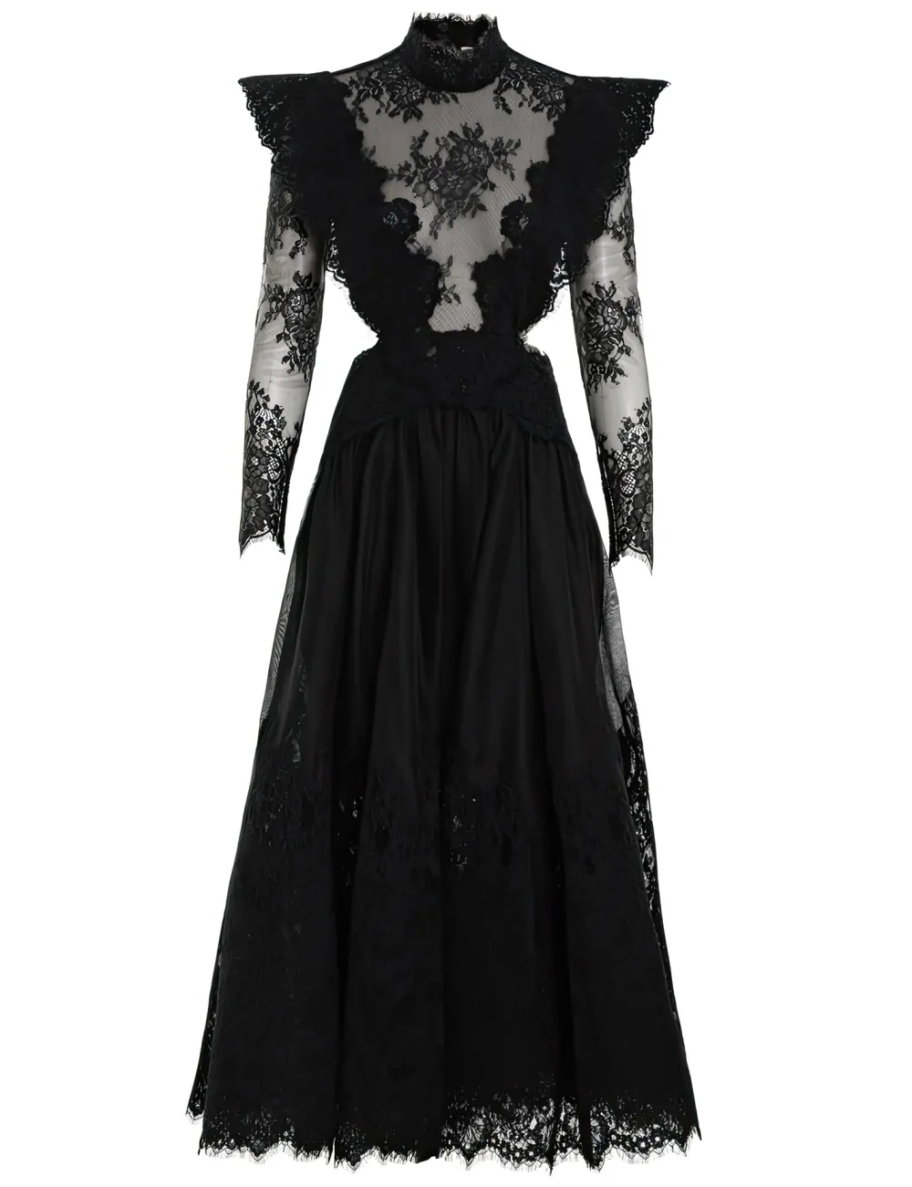 ZIMMERMANN Sensory Lace Yoke Gown-Women Clothing