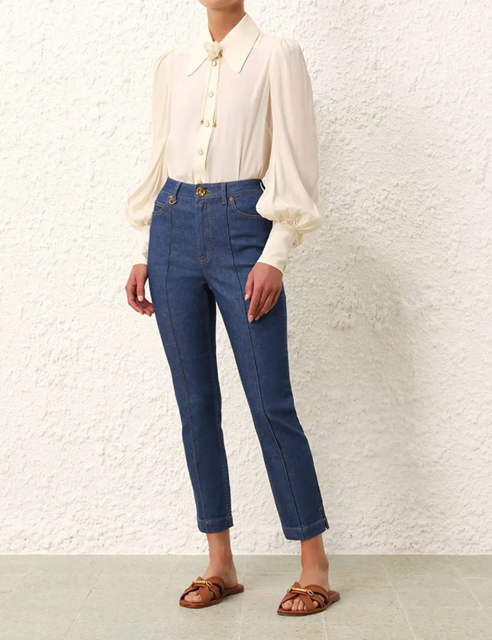 ZIMMERMANN Blouson Shirt-Women Tops